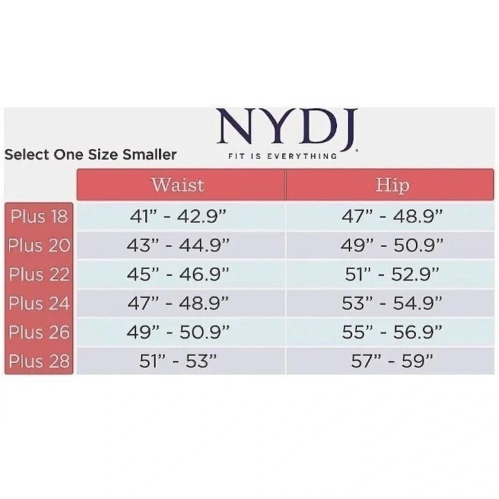 NYDJ 22W Cool Embrace Capri Double Snap Side Slit Dark Rinse 3LM06.10